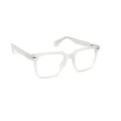 Matte White Classic Eyeglasses - 7123 8 Matte White Classic Eyeglasses