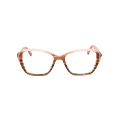 Peach Pink Fancy Eyeglasses