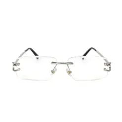 Buy Silver Rimless Photochoromic Eyeglasses Online