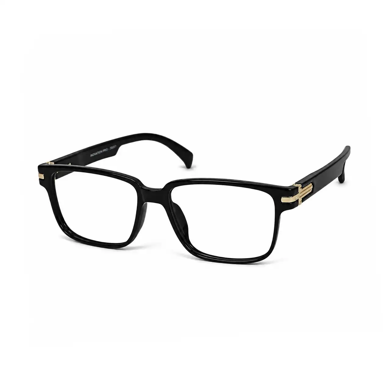 Black Classic Flexible Eyeglasses - 30002 3 Black Classic Flexible Eyeglasses
