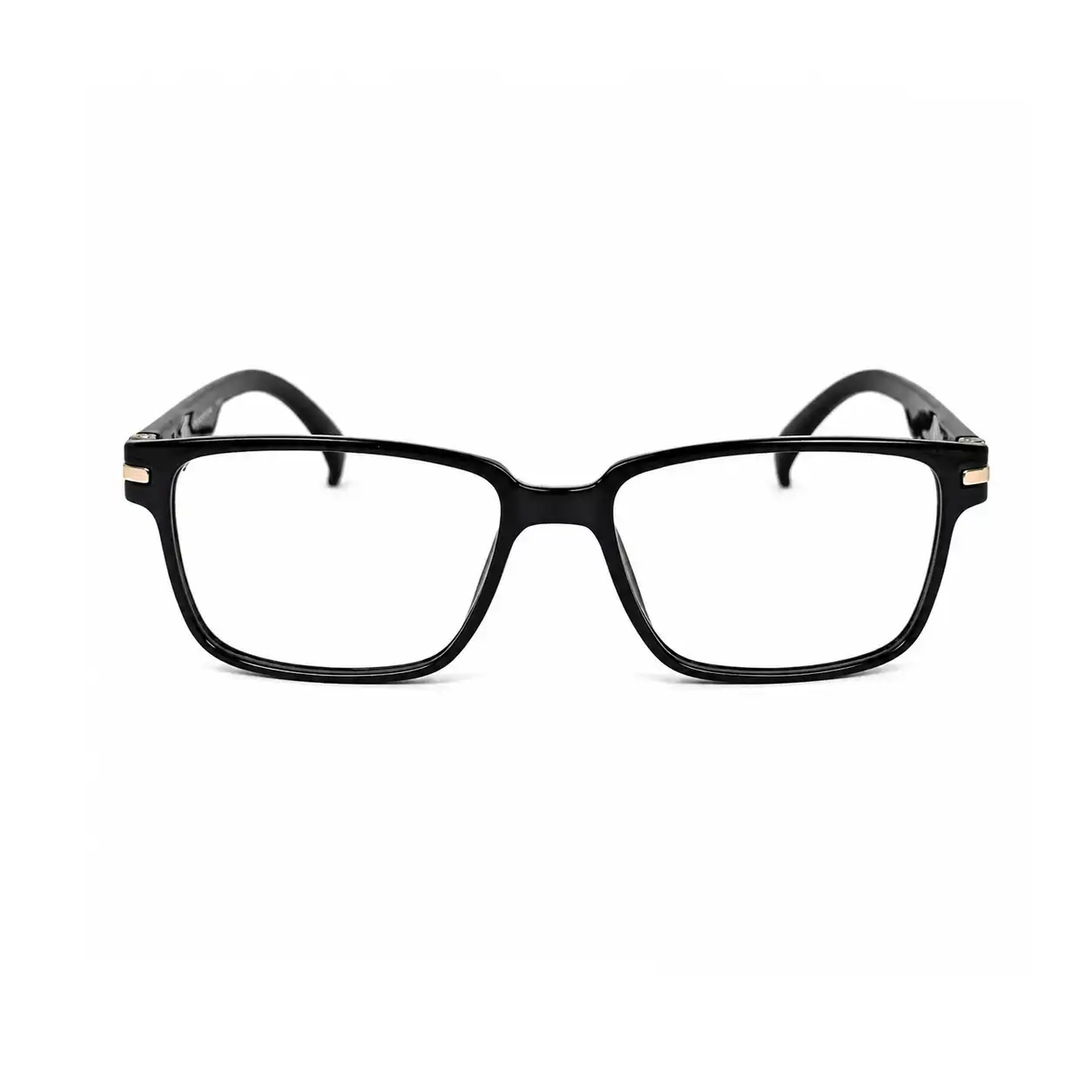 Black Classic Flexible Eyeglasses - 30002 2 Black Classic Flexible Eyeglasses