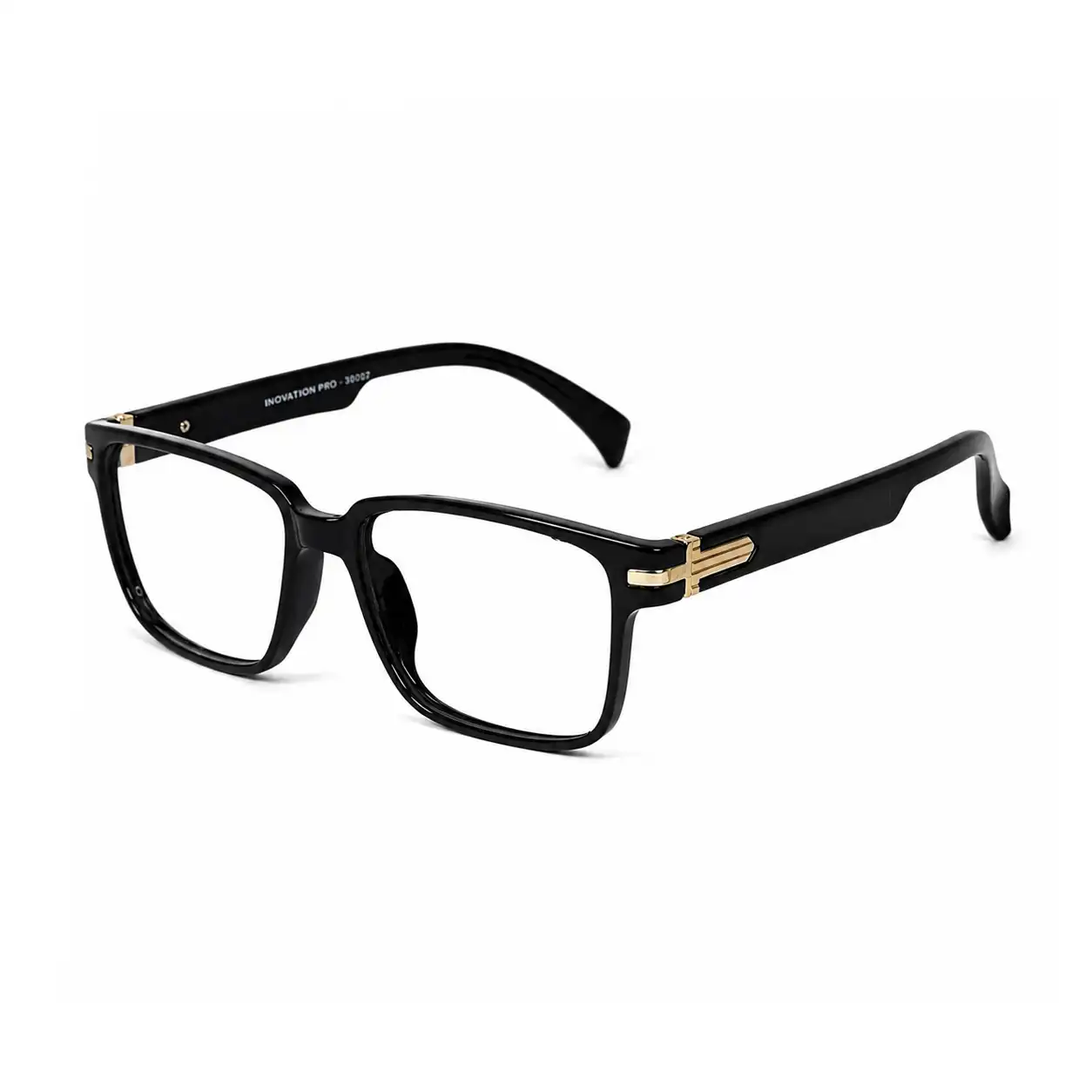 Black Classic Flexible Eyeglasses - 30002 1 Black Classic Flexible Eyeglasses
