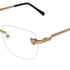 Buy gOLDEN Fancy Rimless Eyeglasses Online