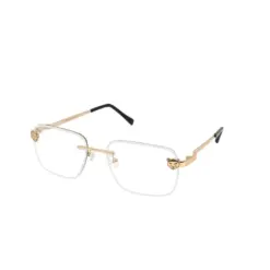 Buy gOLDEN Fancy Rimless Eyeglasses Online