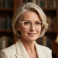 Premium White Eyeglasses For Women- 8087
