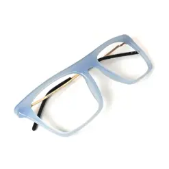 Blue Oversized Turban Eyeglasses - 47005 17 Blue Oversized Turban Eyeglasses