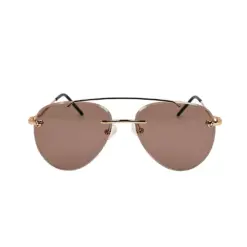 Brown Aviator Turban Fit Sunglasses
