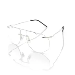 Buy Modern Silver Rimless Eyeglasses For Sikh Online