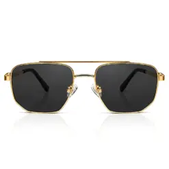 Buy Polarized Black Gold Turban Fit Sunglasses Online - 4265
