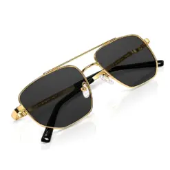 Buy Polarized Black Gold Turban Fit Sunglasses Online - 4265