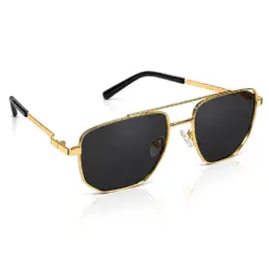 Buy Polarized Black Gold Turban Fit Sunglasses Online - 4265