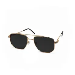 Polarized Black Gold Turban Fit Sunglasses