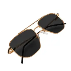 Polarized Black Gold Turban Fit Sunglasses