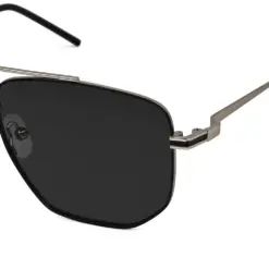 Polarized Silver Black Sunglasses