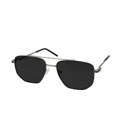 Polarized Silver Black Sunglasses