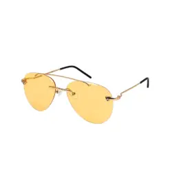 Yellow Aviator Turban Fit Sunglasses