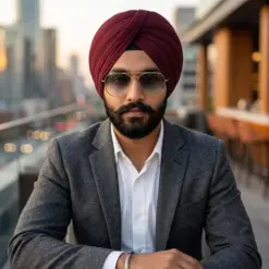 turban fit sunglasses grey