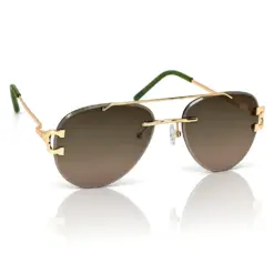 Buy Army Green Turban Fit Aviator Sunglasses Online