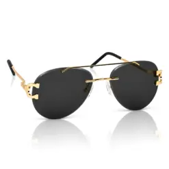 Buy Black Turban Fit Aviator Sunglasses Online
