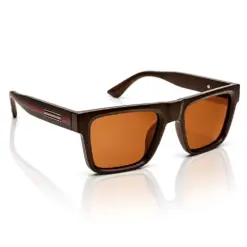 Brown Polarized Square Sunglasses - 8490