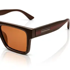 Brown Polarized Square Sunglasses - 8490