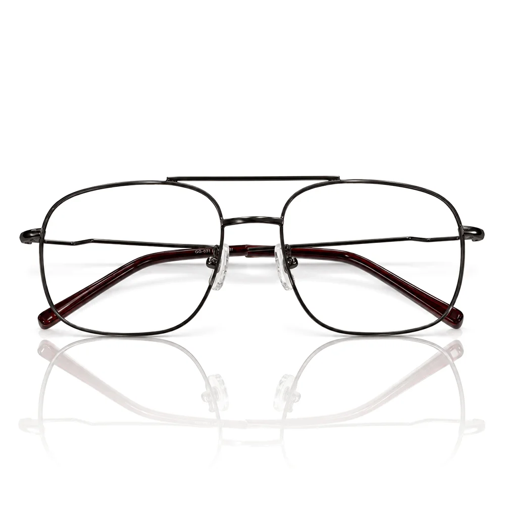 Brown Turban Fit Aviator Eyeglasses - GG373 1 Buy Brown Turban Fit Aviator Eyeglasses Online