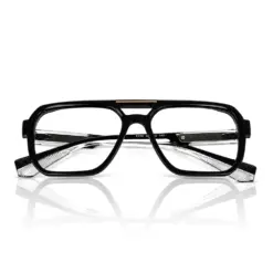 Black Bold Aviator Eyeglasses - 6206 8 Buy Black Bold Aviator Eyeglasses Online