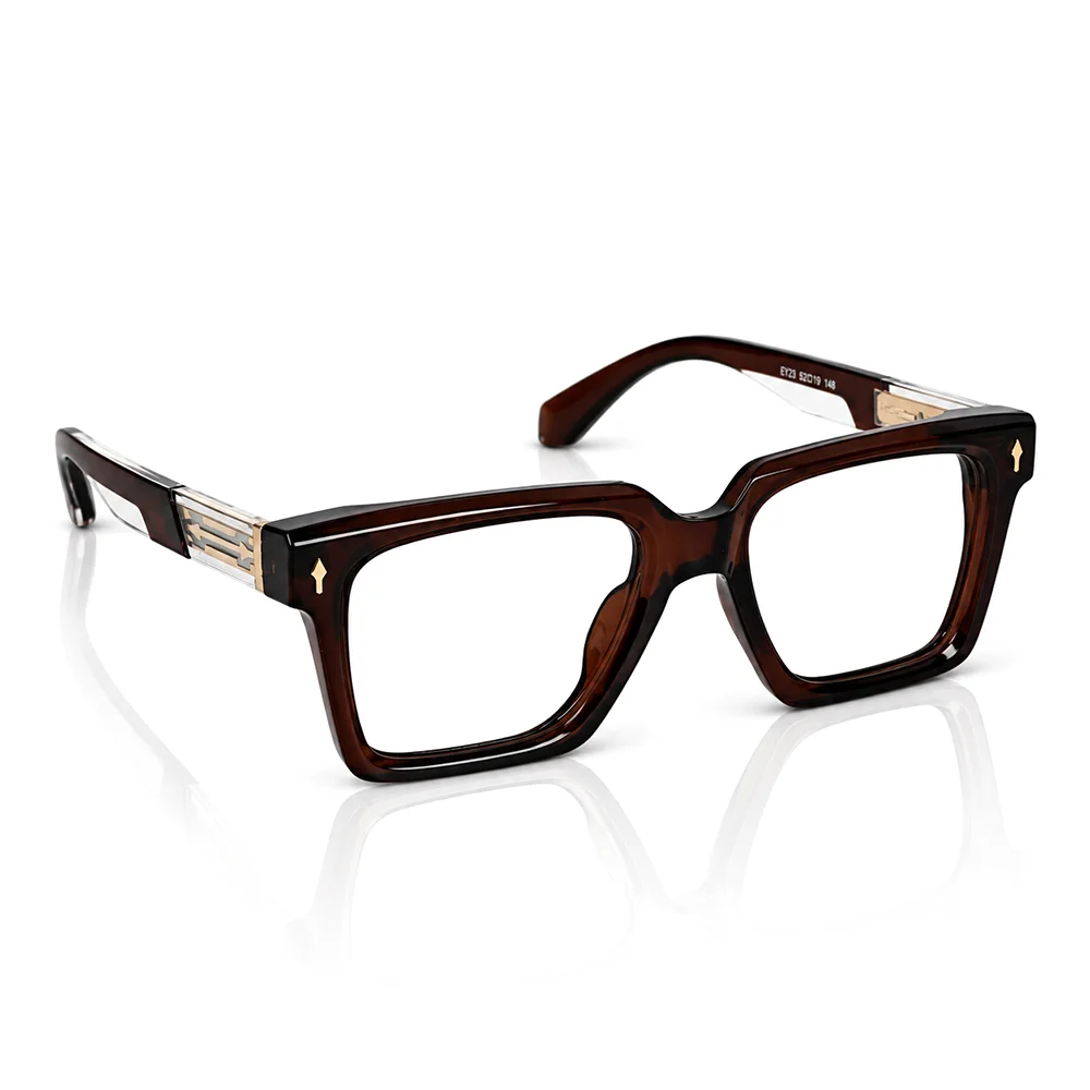 Brown Bold Large Eyeglasses - 6213 5 Buy Brown Bold Large Eyeglasses Online