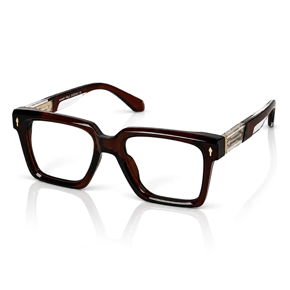 Brown Bold Large Eyeglasses - 6213 3 Buy Brown Bold Large Eyeglasses Online