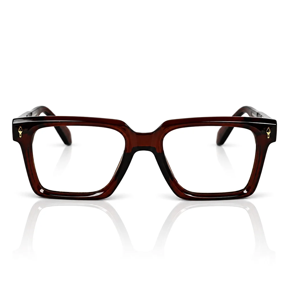 Brown Bold Large Eyeglasses - 6213 1 Buy Brown Bold Large Eyeglasses Online