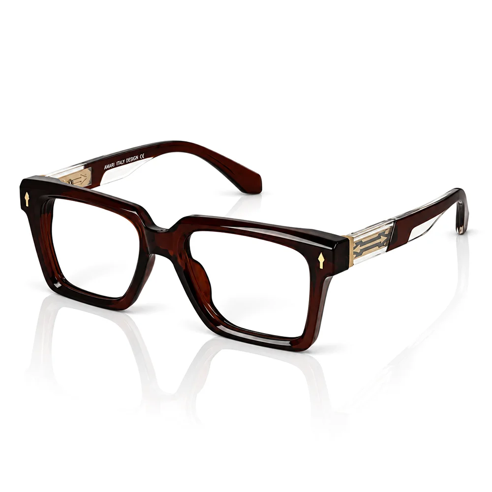 Brown Bold Large Eyeglasses - 6213 2 Buy Brown Bold Large Eyeglasses Online