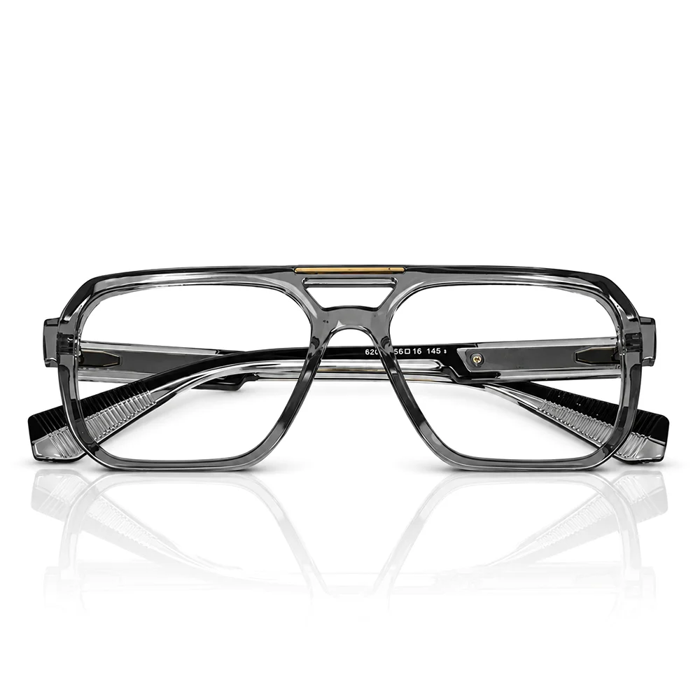 Glass Grey Bold Aviator Eyeglasses - 6206 4 Buy Glass Grey Bold Aviator Eyeglasses Online