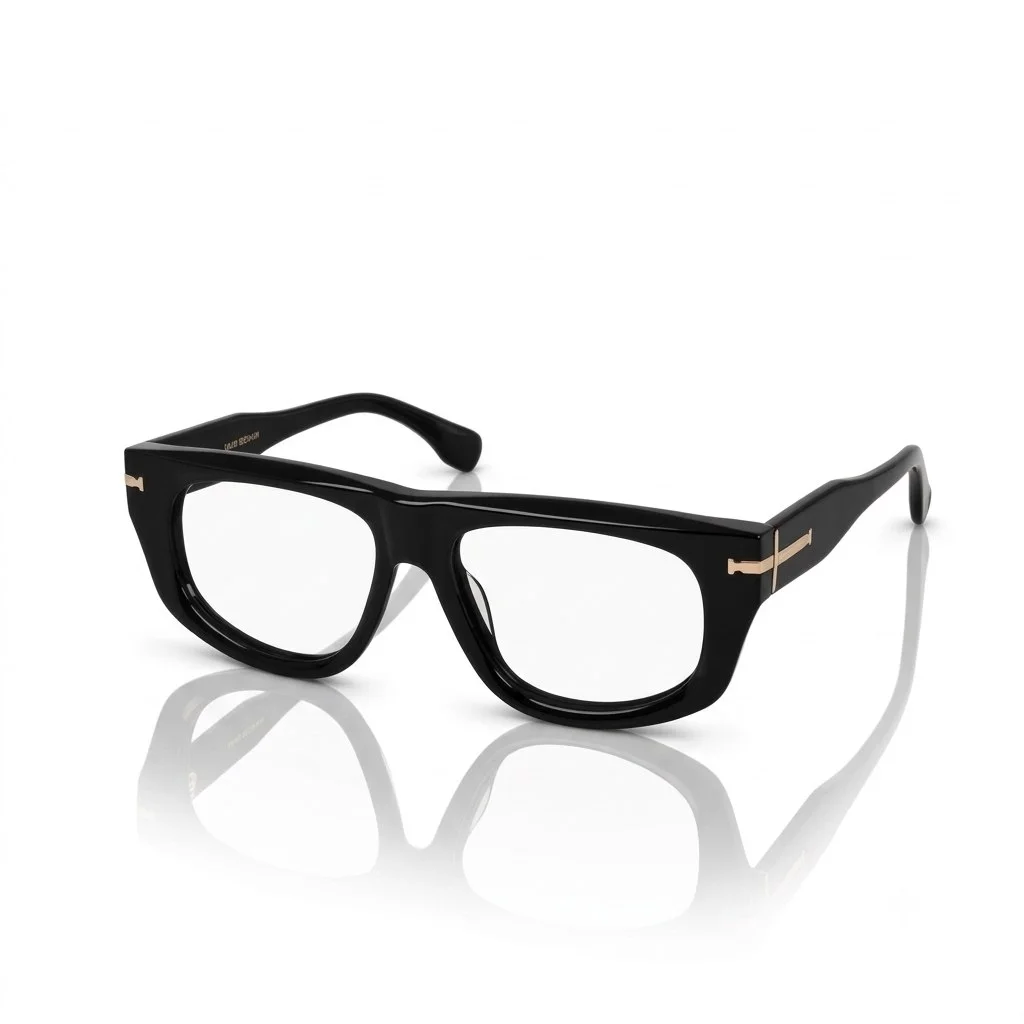 Modern Black Stylish Eyeglasses - 59292 1 Buy Modern Black Stylish Eyeglasses Online