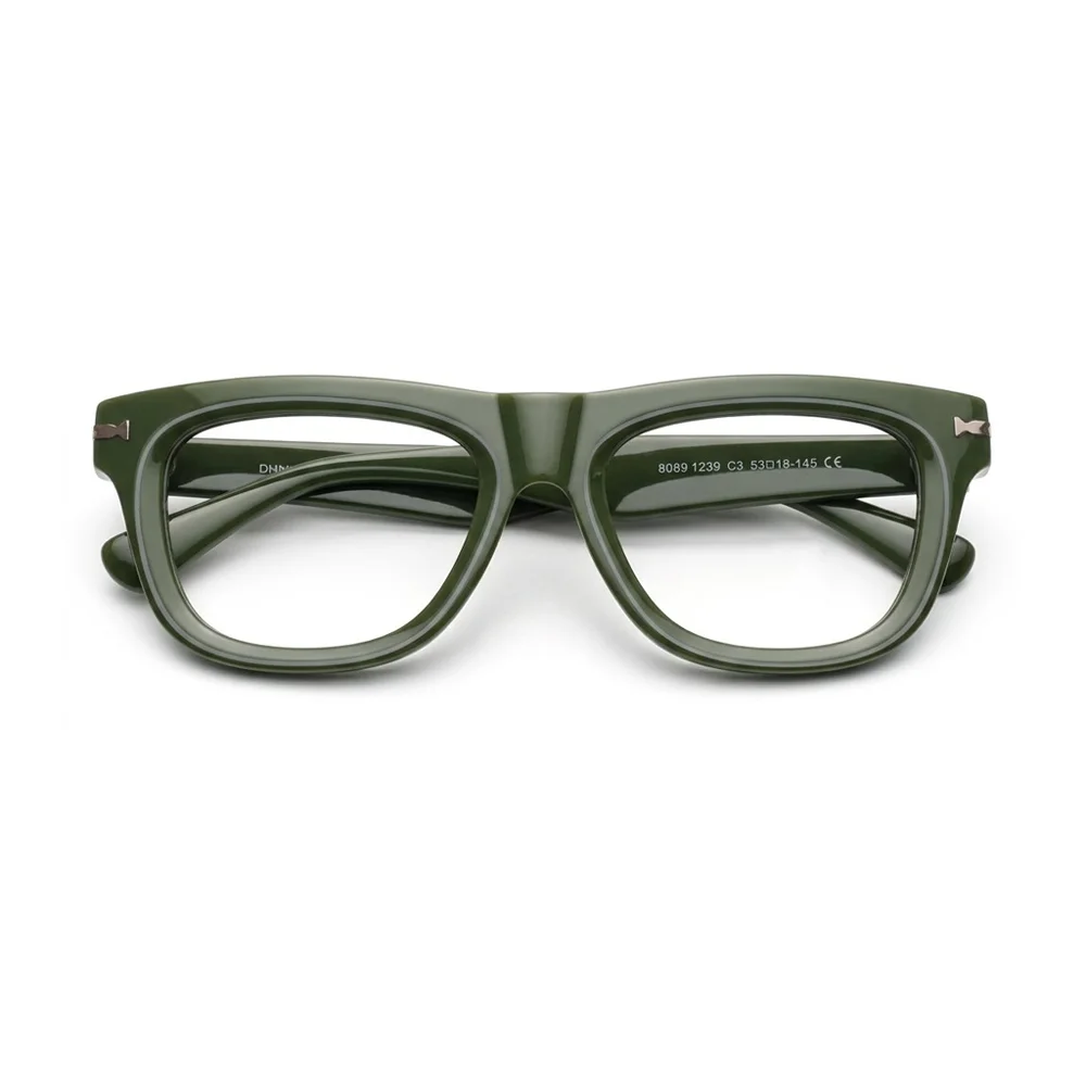 Green Bold Wayfarer Eyeglasses - 59269 5 Buy Green Bold Wayfarer Eyeglasses Online