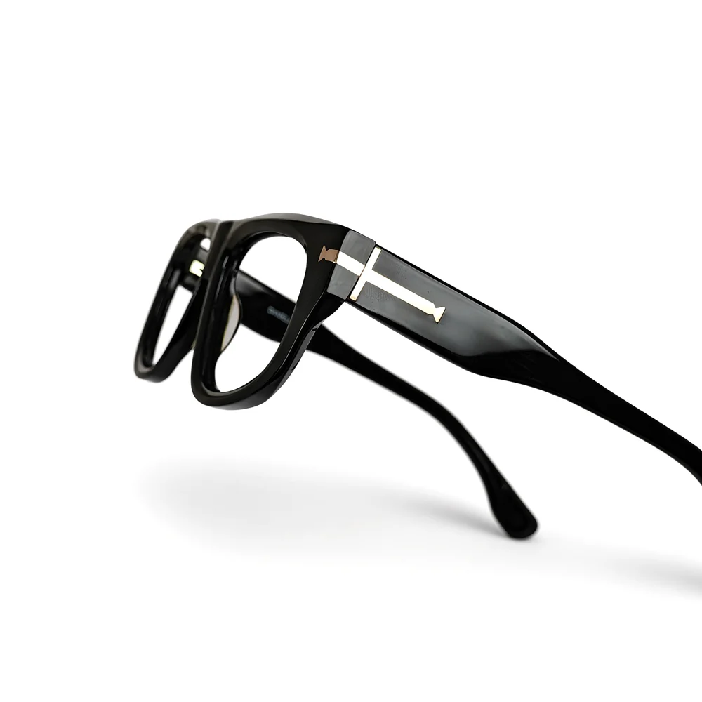 Modern Black Stylish Eyeglasses - 59292 6 Modern Black Stylish Eyeglasses