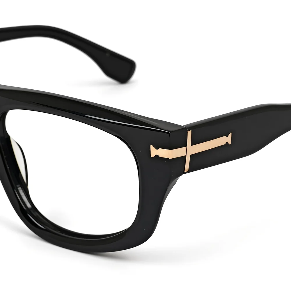 Modern Black Stylish Eyeglasses - 59292 4 Modern Black Stylish Eyeglasses