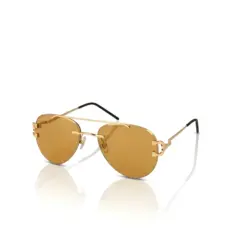 Buy Olive Brown Turban Fit Aviator Sunglasses Online