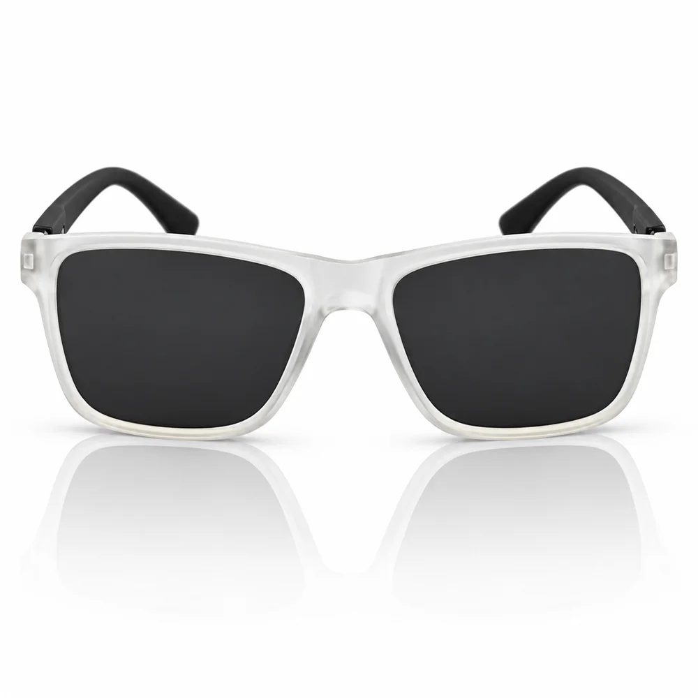 White Wayfarer Polarized Sunglasses - 8518 2 Buy White Wayfarer Polarized Sunglasses Online