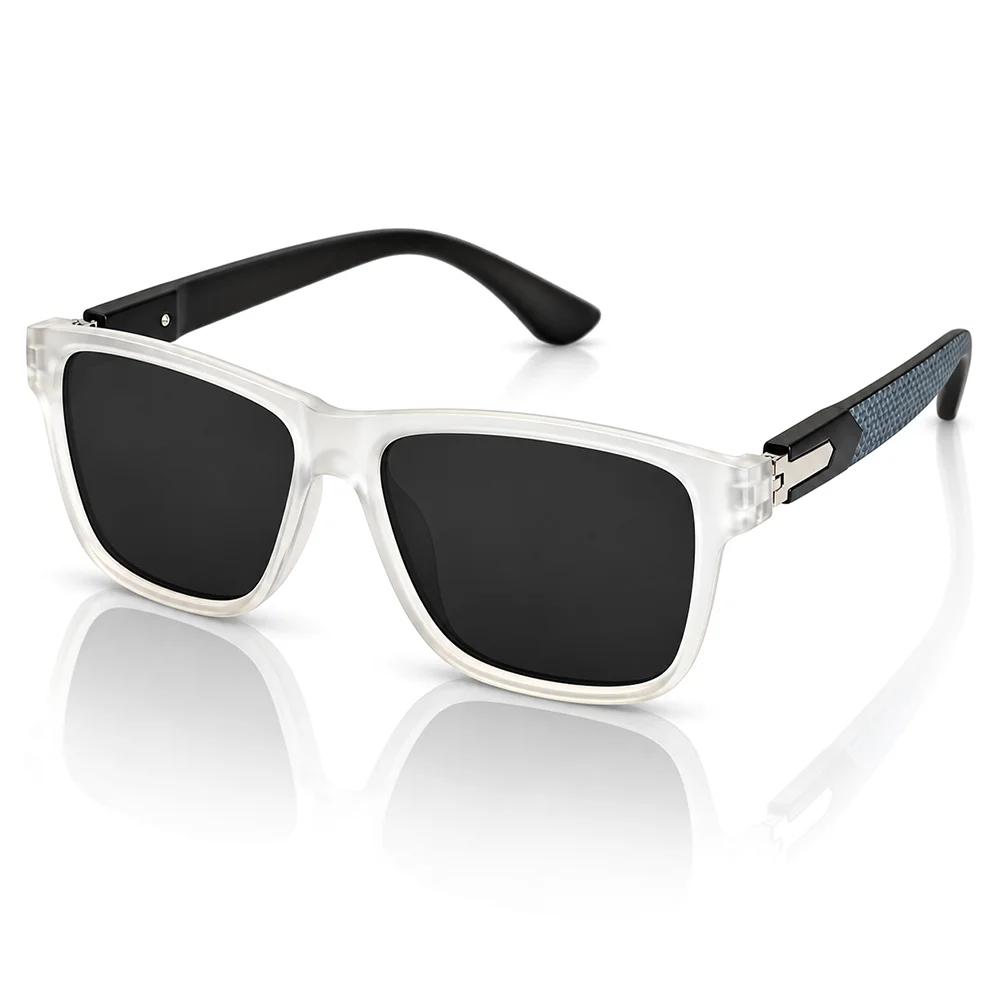 White Wayfarer Polarized Sunglasses - 8518 1 Buy White Wayfarer Polarized Sunglasses Online
