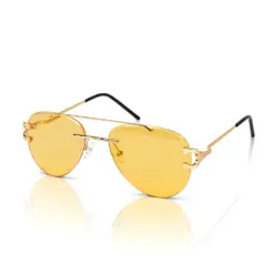 Buy Yellow Turban Fit Aviator Sunglasses Online
