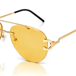 Buy Yellow Turban Fit Aviator Sunglasses Online