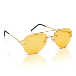 Buy Yellow Turban Fit Aviator Sunglasses Online