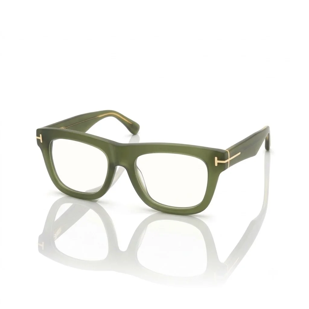 Green Bold Wayfarer Eyeglasses - 59269 1 Buy Green Bold Wayfarer Eyeglasses Online
