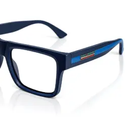 Blue Square Bold Eyeglasses
