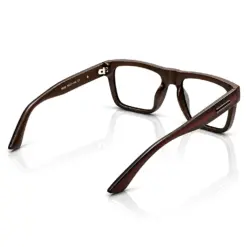 Brown Square Bold Eyeglasses