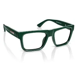 Green Square Bold Eyeglasses