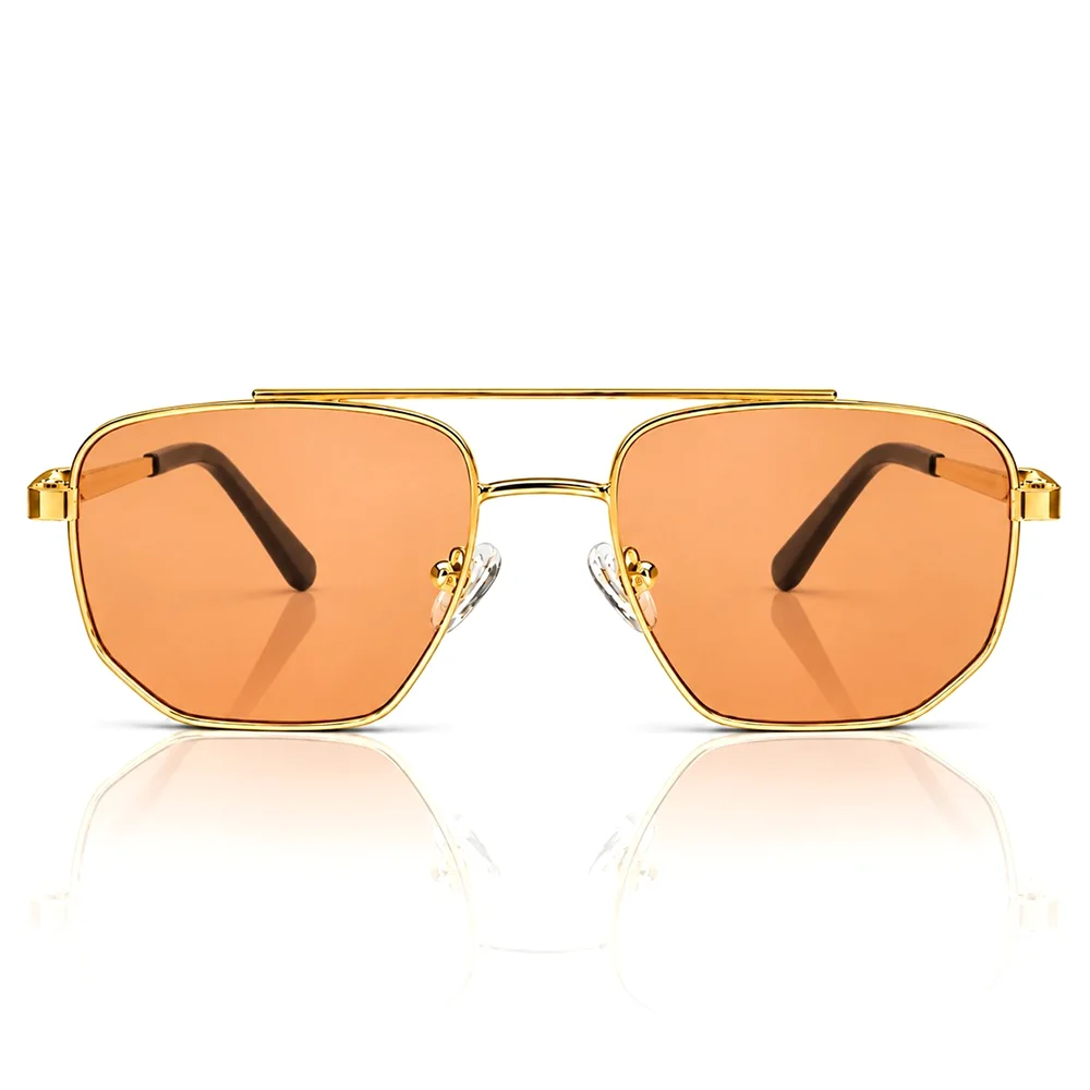 Orange Golden Turban Fit Sunglasses - 4265 2 Orange Golden Turban Fit Sunglasses